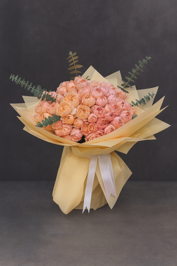 Blush Garden Rose Bouquet